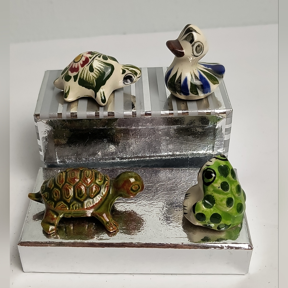 VINTAGE Figurines Ceramic Collectibles Set Of 4